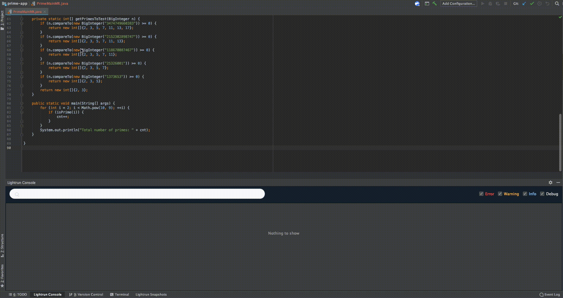 Add a Lightrun Log!