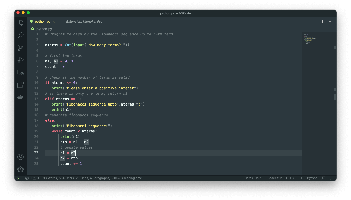 Monokai Pro Machine