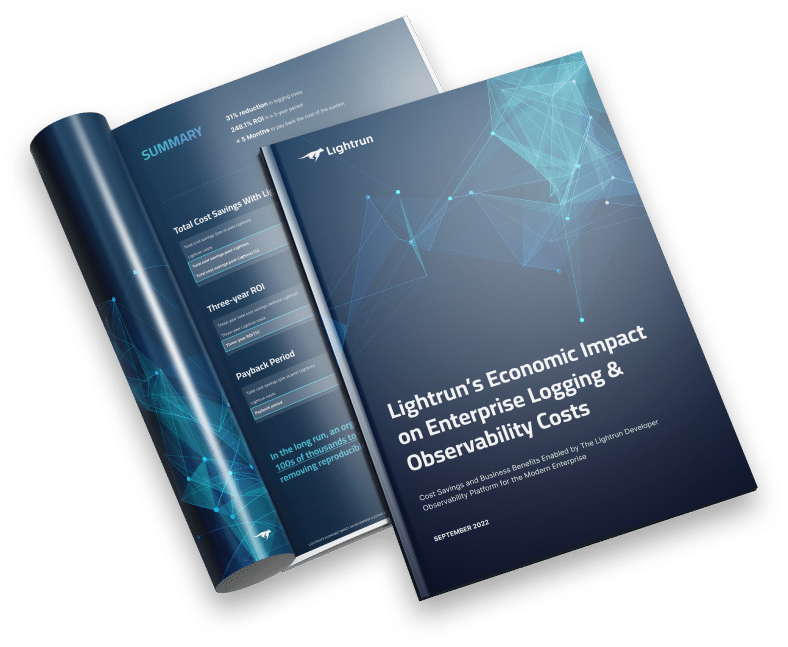 Economic impact on enterprise logging and observability costs
