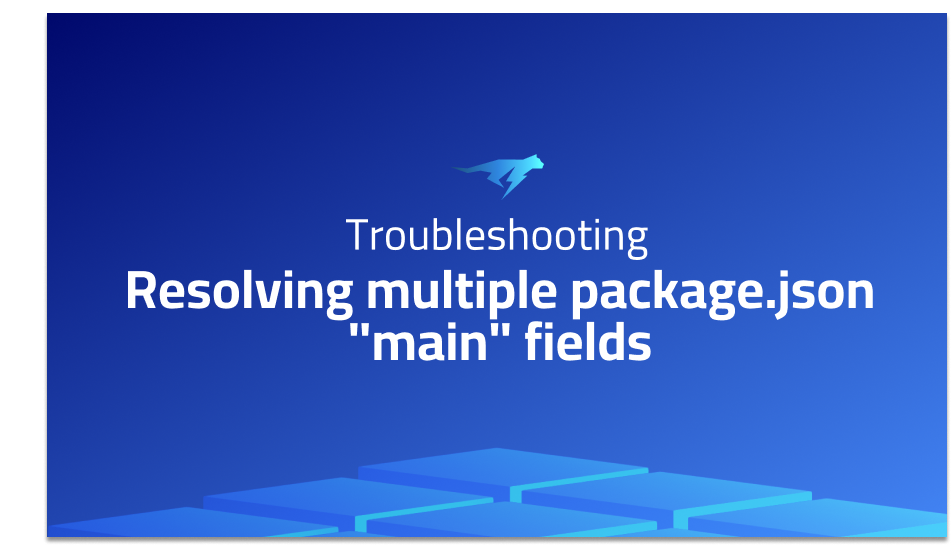 Resolving multiple package.json 