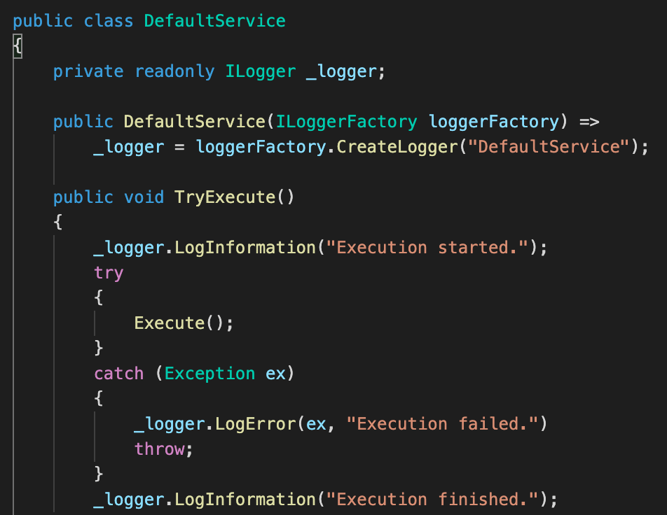Logging in VS Code